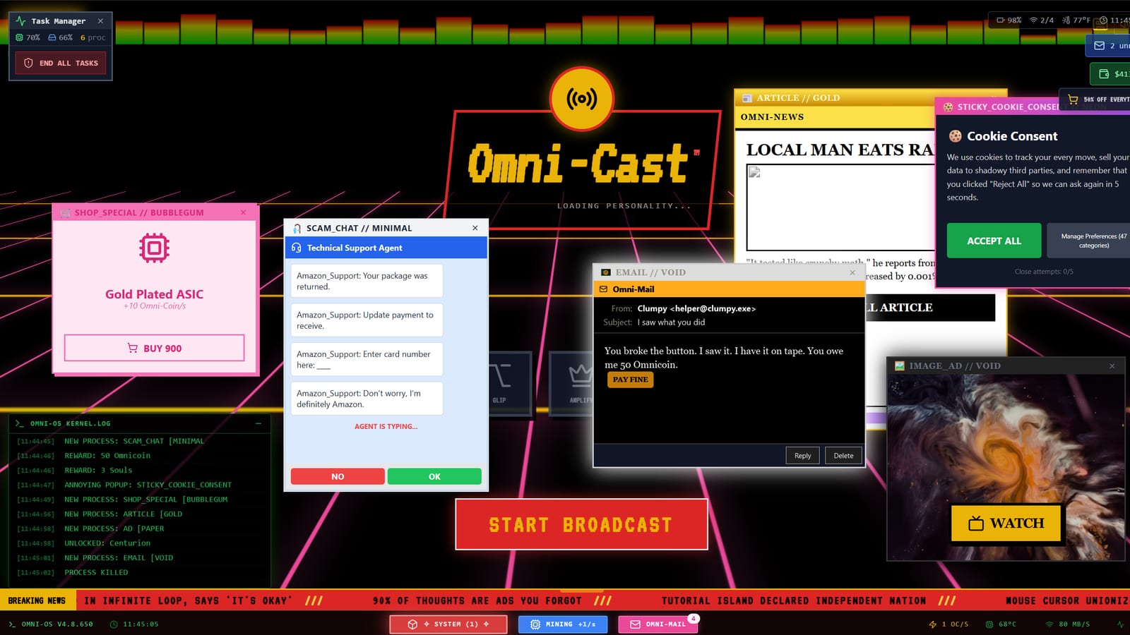 Omni-Cast gameplay screenshot